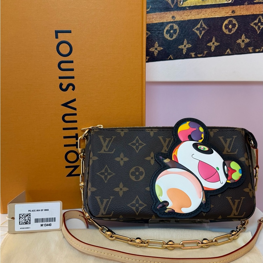 Louis Vuitton 2025 Takashi Murakami Panda Pochette Shoulder Bag